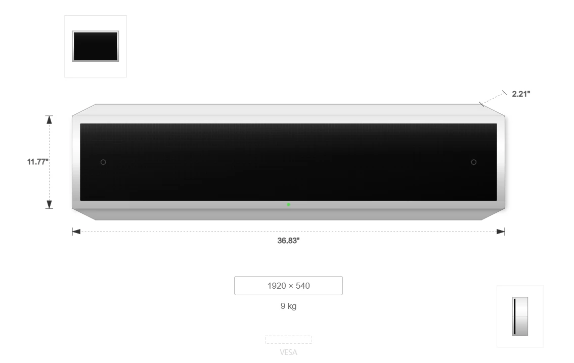 The 36.2 Inch Bar Display